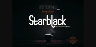 Starblack Font Poster 1