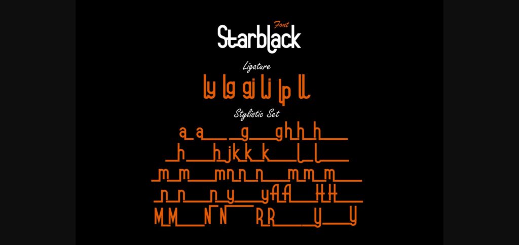 Starblack Font Poster 11