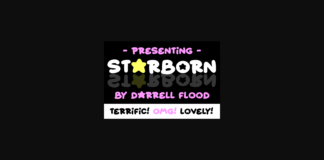 Starborn Font Poster 1