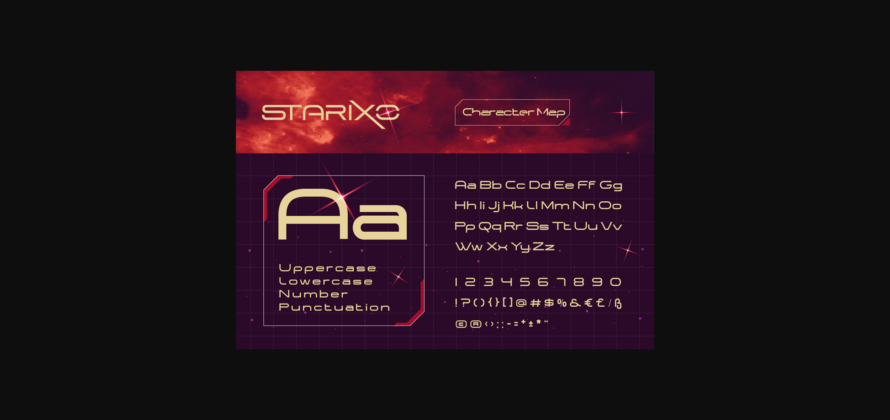 Starixo Font Poster 4