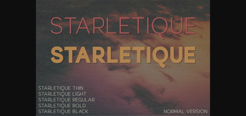 Starletique Font Poster 1