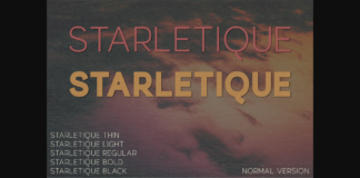 Starletique Font Poster 1