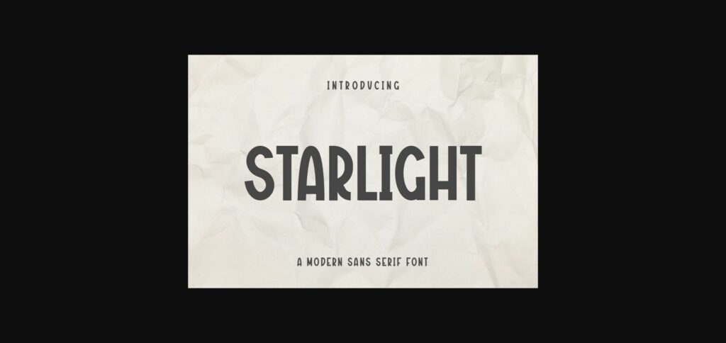 Starlight Font Poster 3