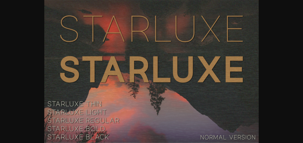 Starluxe Font Poster 3