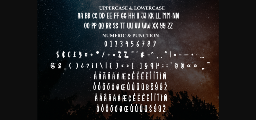 Starnight Font Poster 9