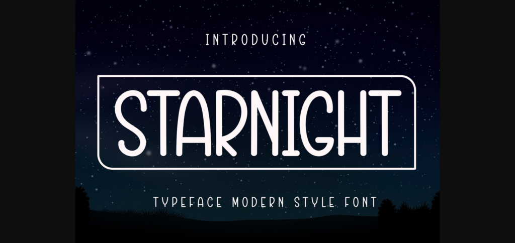 Starnight Font Poster 3