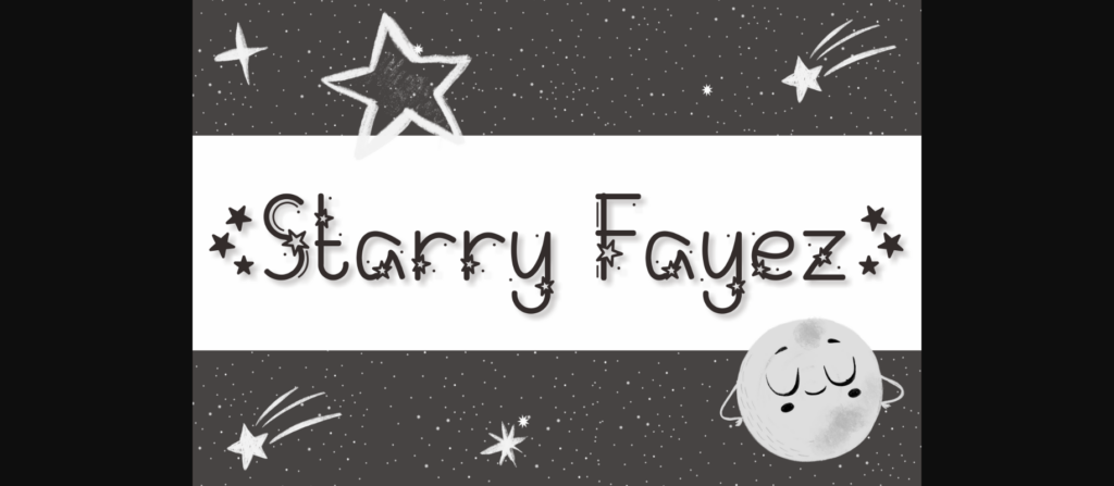 Starry Fayez Font Poster 1