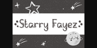 Starry Fayez Font Poster 1