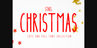 Stars Christmas Font Poster 1