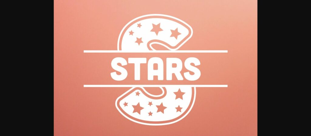 Stars Monogram Font Poster 1