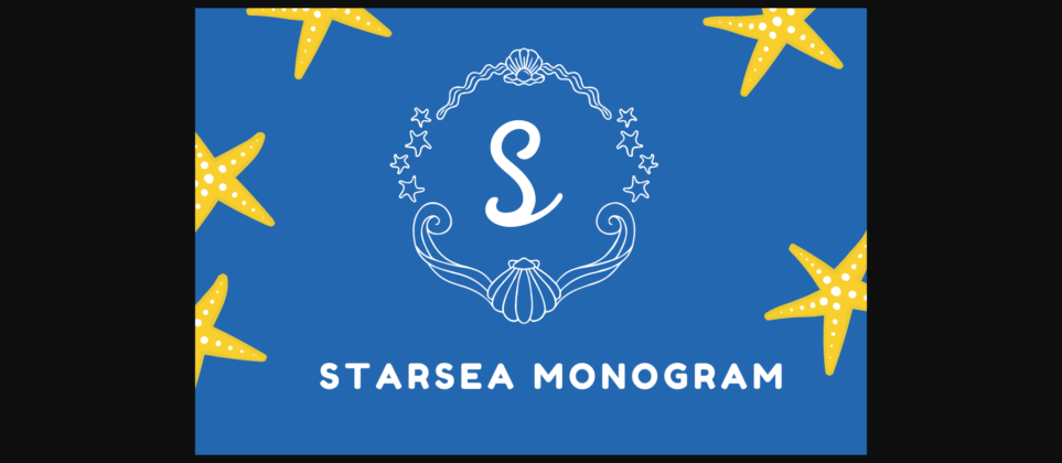 Starsea Monogram Font Poster 1