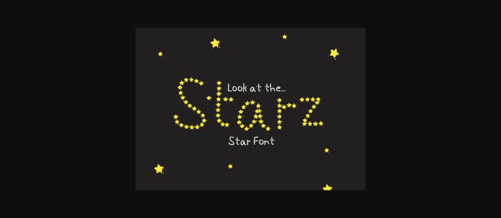 Starz Font Poster 3