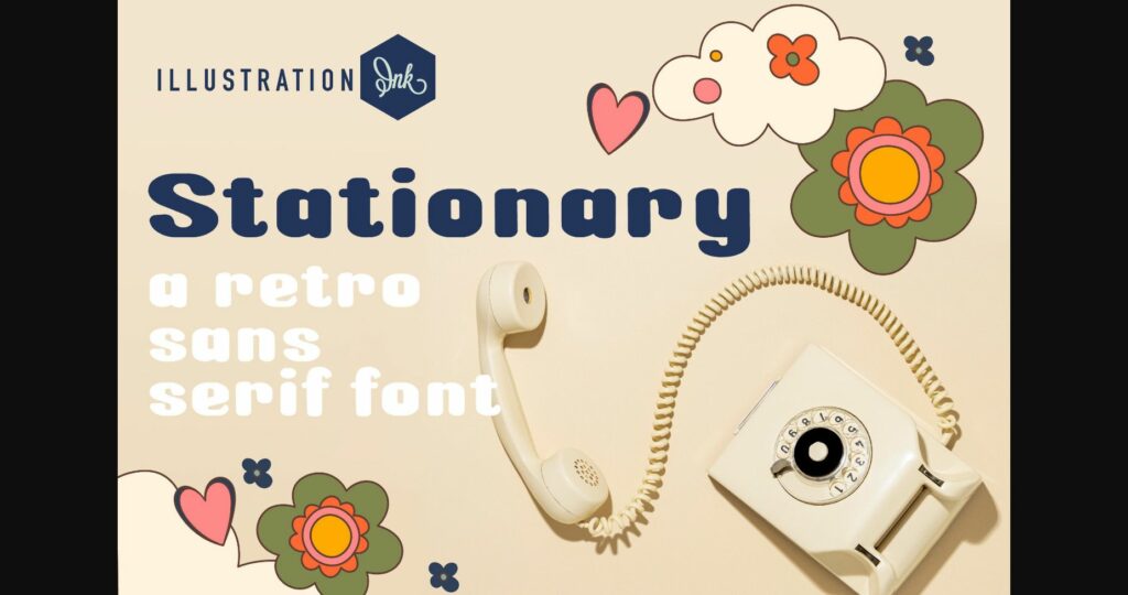 Stationary Font Poster 3