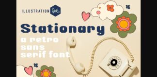 Stationary Font Poster 1