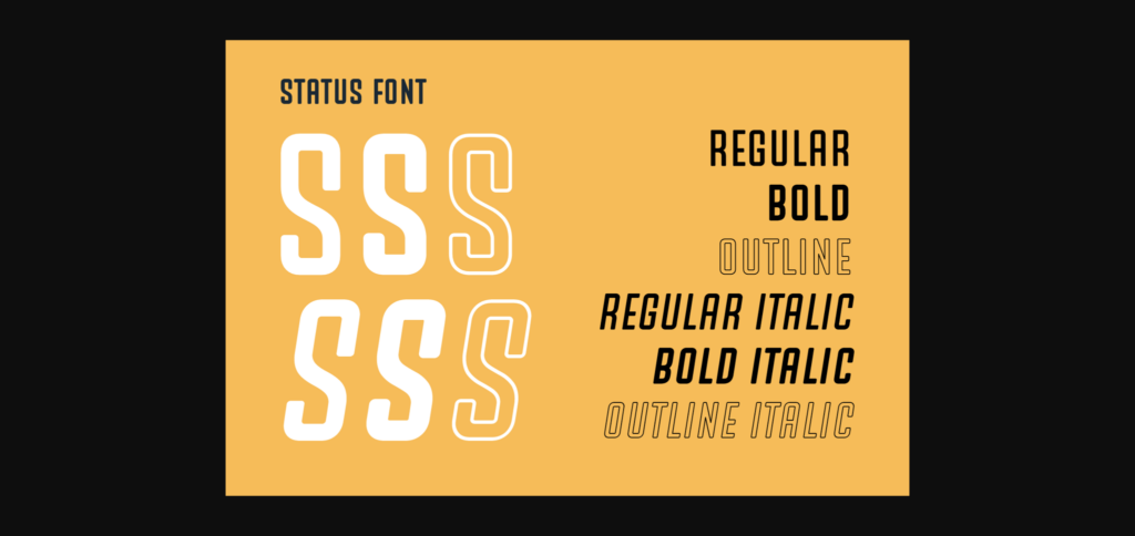 Status Font Poster 8