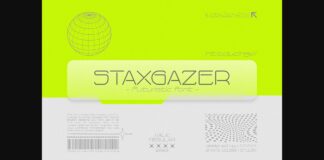 Staxgazer Font Poster 1