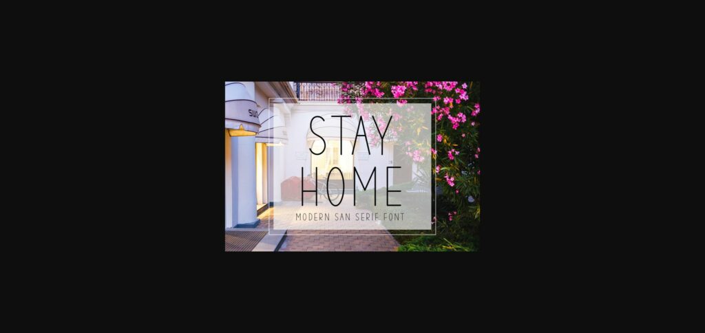 Stay Home Font Poster 3