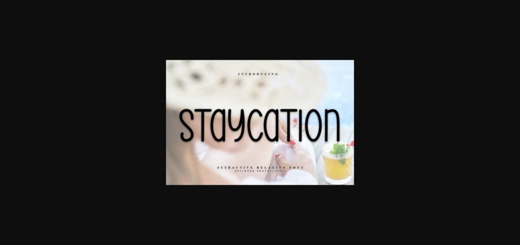 Staycation Font Poster 3