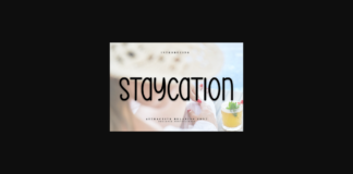 Staycation Font Poster 1