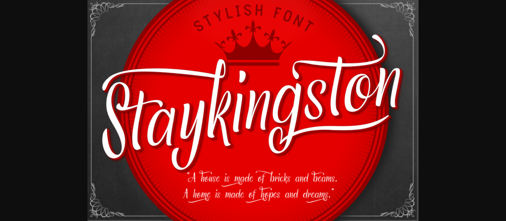 Staykingston Font Poster 1