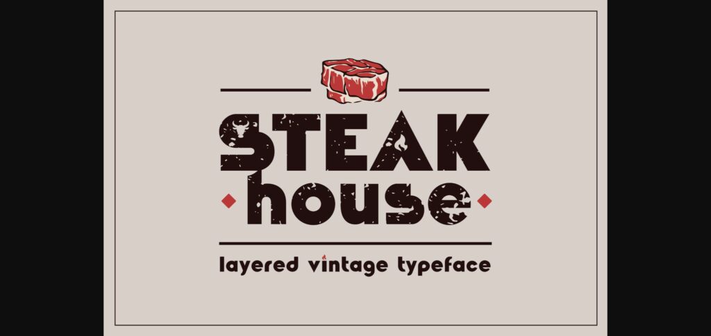 Steakhouse  Font Poster 1