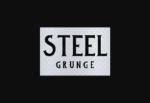 Steel Grunge Font Poster 1