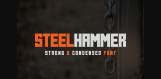 Steel Hammer Font Poster 1