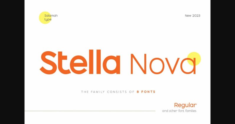 Stella Nova Font Poster 3