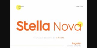 Stella Nova Font Poster 1