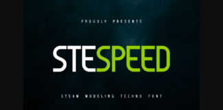 Stespeed Font Poster 1