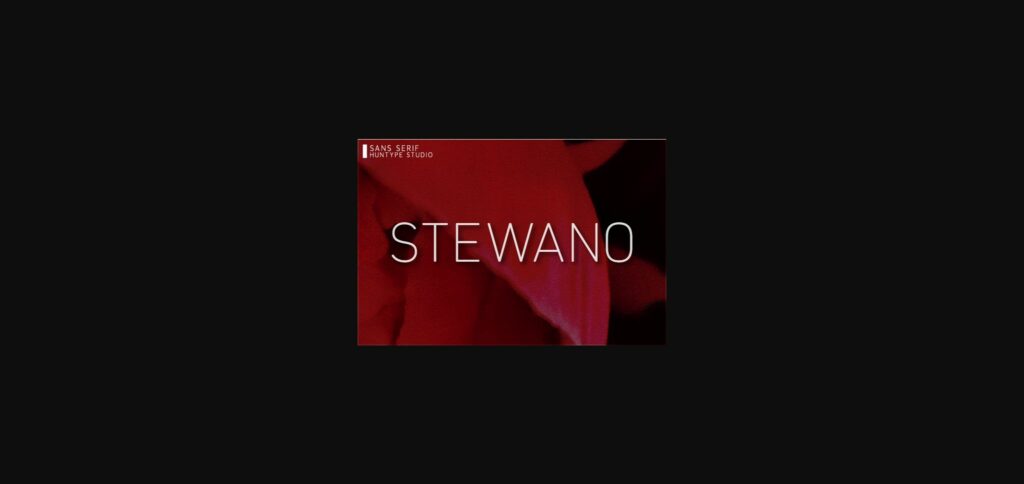 Stewano Font Poster 3