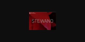 Stewano Font Poster 1