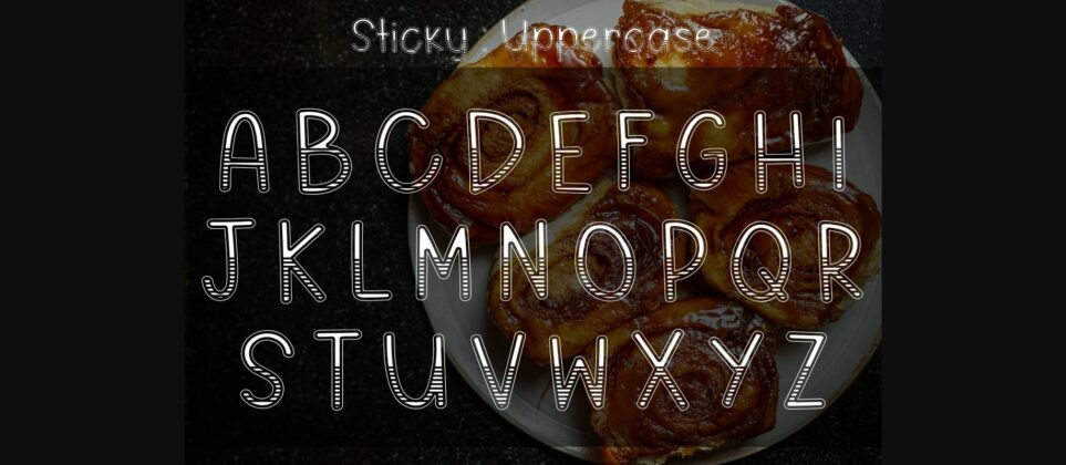 Sticky Font Poster 5