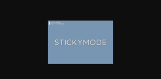 Stickymode Font Poster 1