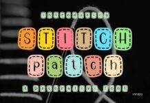 Stitch Patch Font Poster 1