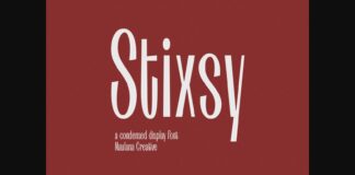 Stixsy Font Poster 1