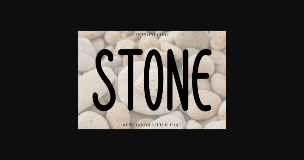 Stone Font Poster 1