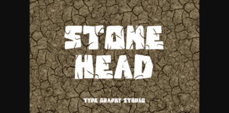 Stone Head Font Poster 1