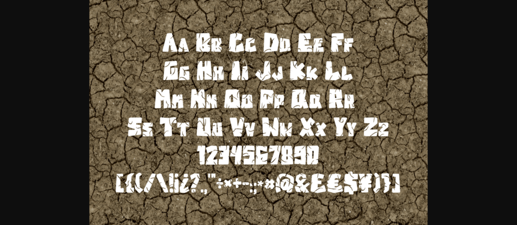 Stone Head Font Poster 8