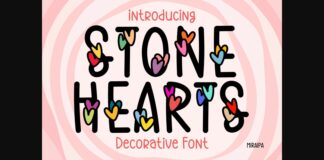 Stone Hearts Font Poster 1