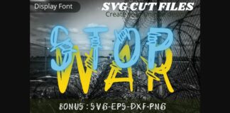 Stop War Font Poster 1