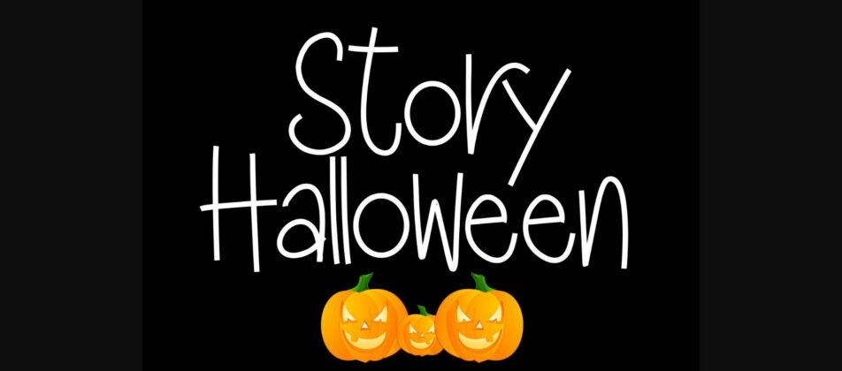 Story Halloween Font Poster 3