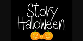 Story Halloween Font Poster 1