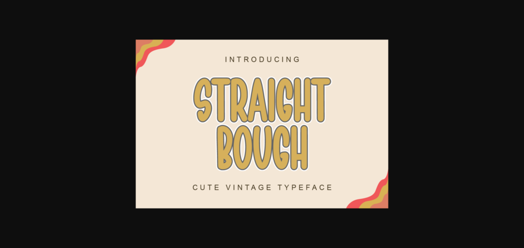 Straight Bough Font Poster 1