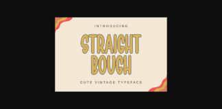 Straight Bough Font Poster 1