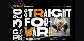 Straight Forward Font Poster 1