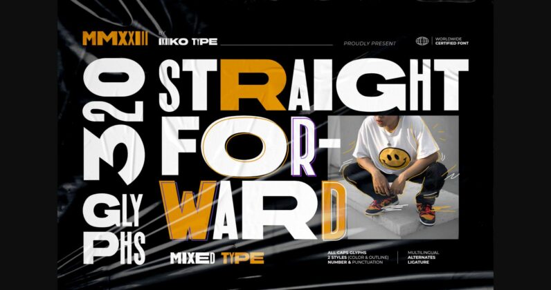 Straight Forward Font Poster 1