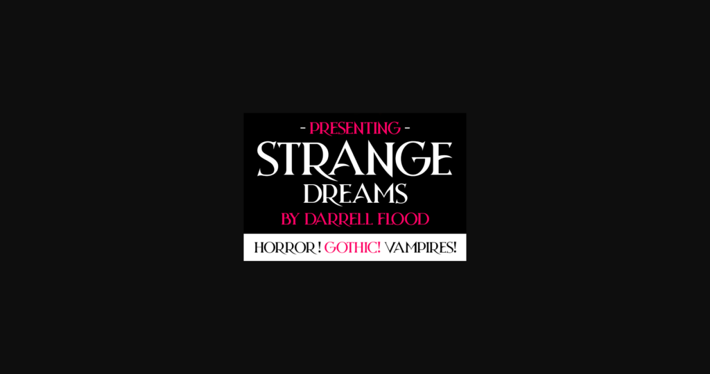 Strange Dreams Font Poster 4