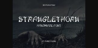 Stranglethorn Font Poster 1