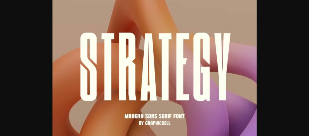 Strategy Font Poster 3